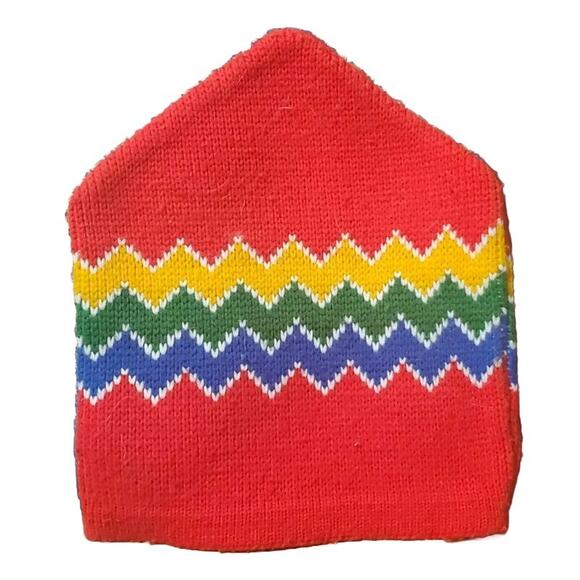 Vintage Wigwam Mills Virgin Wool Red Ski Hat USA Unisex OS - Picture 1 of 4